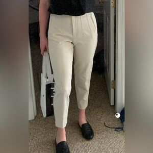 Zara high rise cigarette trousers